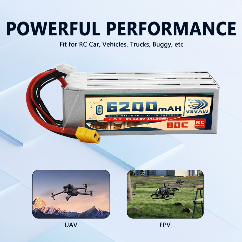 アップグレードされた VSVAW 6S 22.8V 80C/ - 6S Lipo Battery 22.2V 5000Mah のレビューと価格